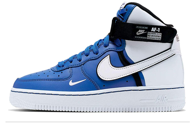 耐克(NIKE)运动休闲鞋Nike耐克空军一号Air Force1 HIGH高帮篮球鞋AF1蓝 