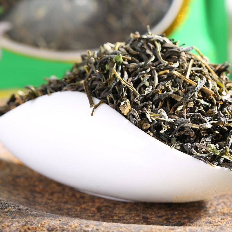 糯米香茶云南特产糯米香普洱糯米香绿茶浓香茶叶150克图片色