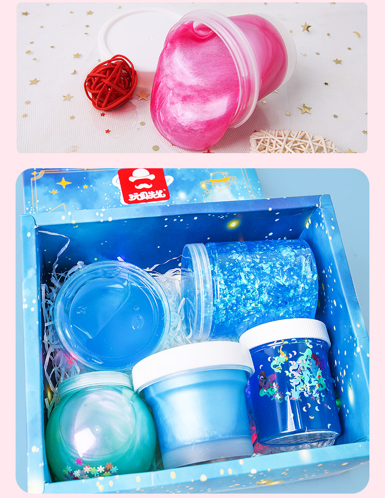 史莱姆便宜网红硼砂史莱姆气泡变大儿童水晶泥做泥的史莱姆材料包全套