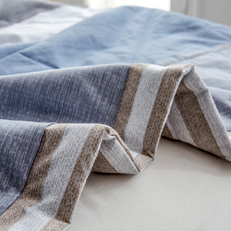 北欧 夏季夏凉被薄被子 绗缝定位夏天空调被柔软透气