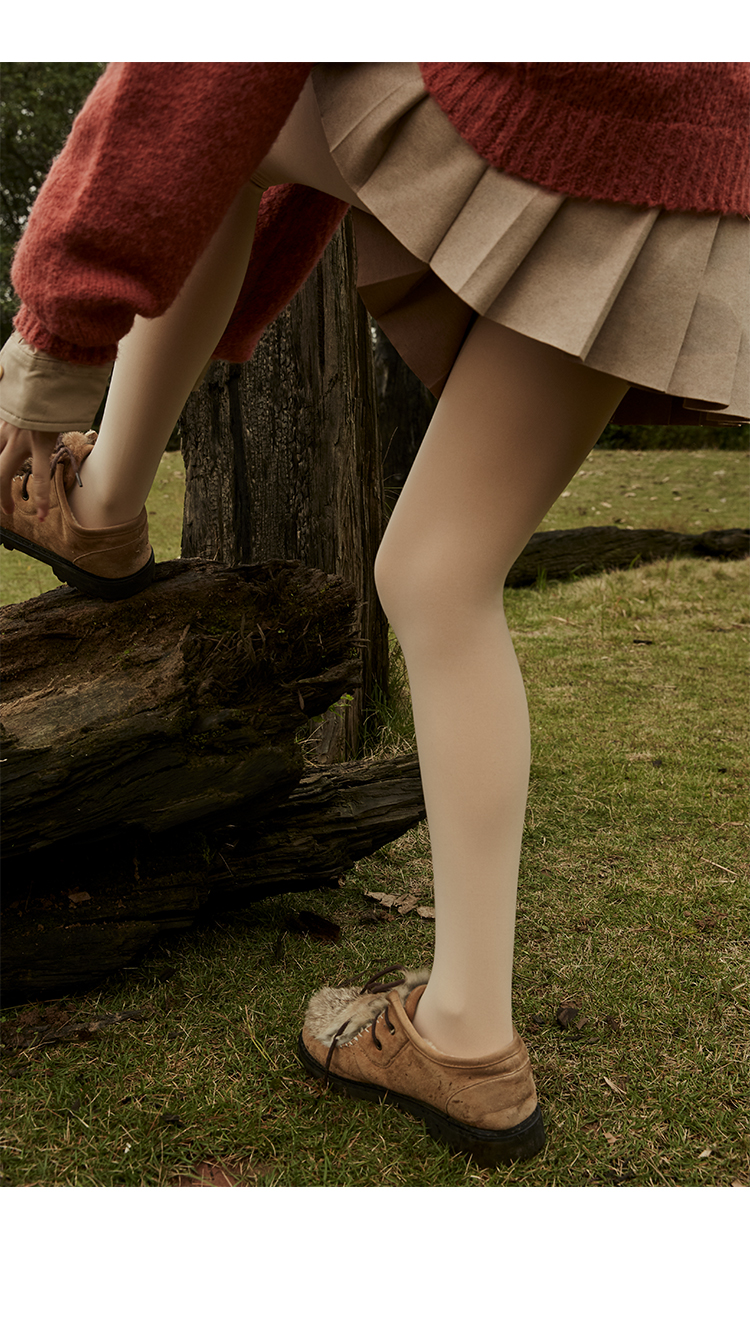 2019光腿神器女双层假透肉自然秋冬裸感露腿连裤袜肉色打底裤袜