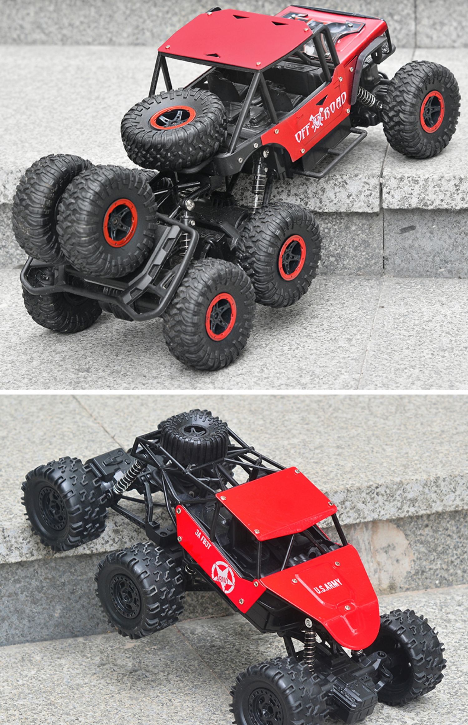 儿童超大合金越野车充电动遥控车高速四驱攀爬车遥控汽车男孩玩具真