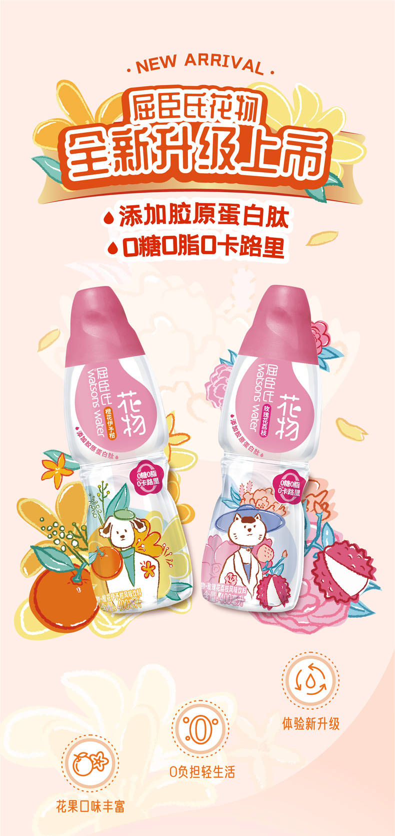 屈臣氏 Watsons 果汁 果蔬汁屈臣氏花物橙花伊予柑 胶原蛋白 风味饮料400ml 12 箱 价格图片品牌报价 苏宁易购屈臣氏食品饮料苏宁自营店