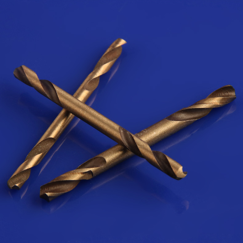 伯爵6542含钴双头麻花钻头高速钢钻头手电钻钻头打不锈钢打孔钻头35mm