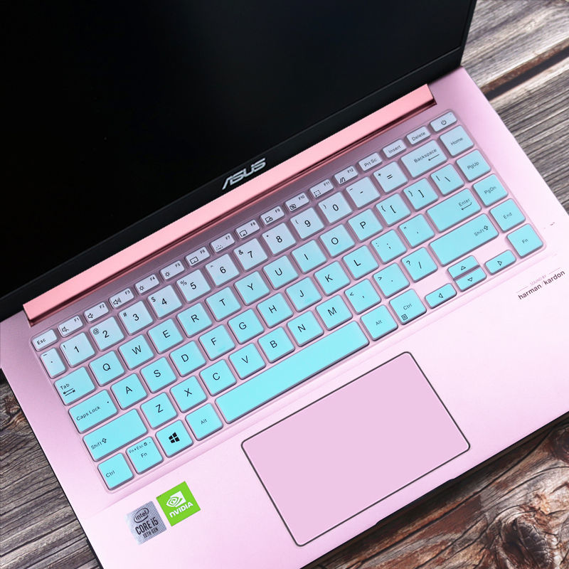 华硕a豆adolbook14s增强版11代14英寸笔记本电脑防尘键盘保护贴膜凹凸