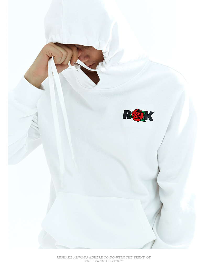 马克华菲潮牌reshake华菲型格18秋冬情侣连帽卫衣男潮牌韩版百搭ins超