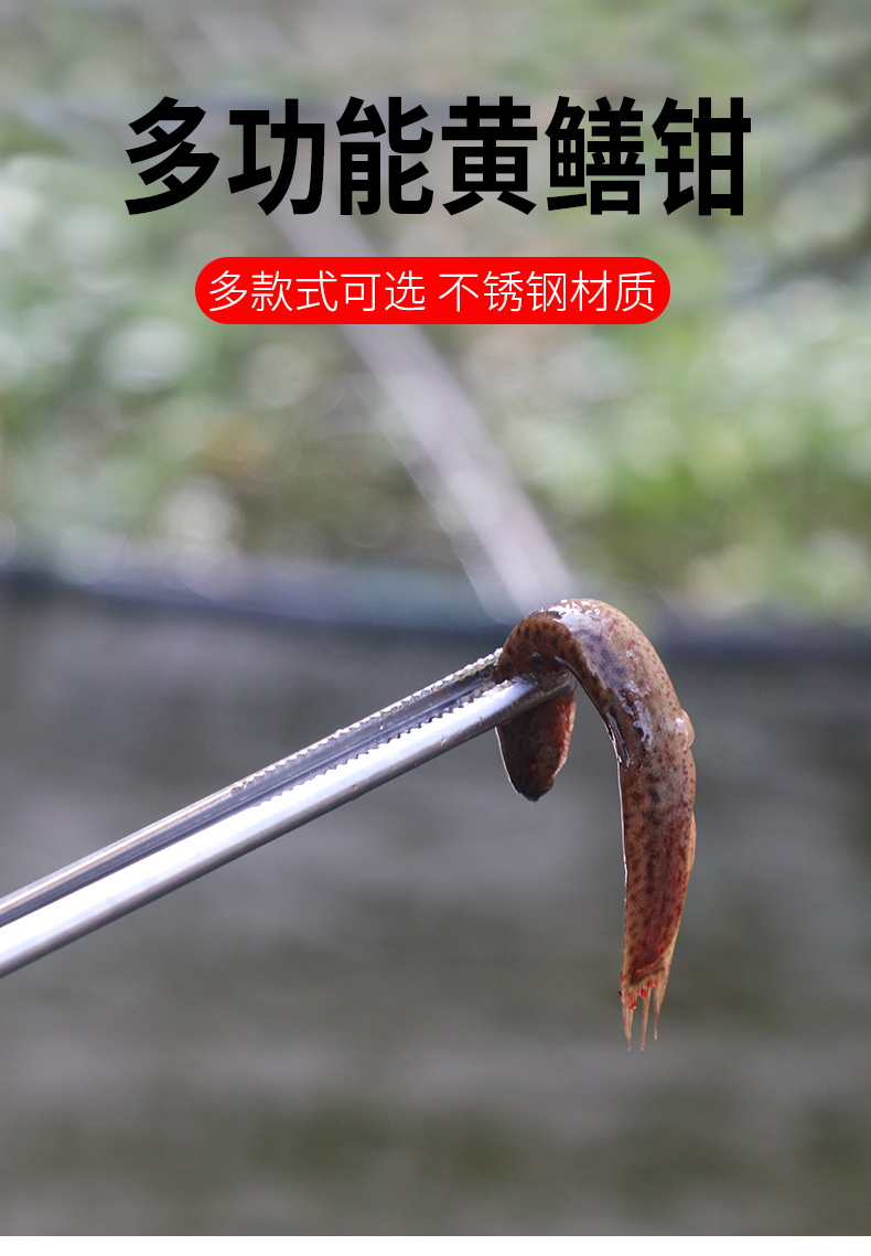 御蓝锦赶海工具套装抓螃蟹钳子黄鳝夹子不锈钢防滑夹泥鳅黄善s器装备