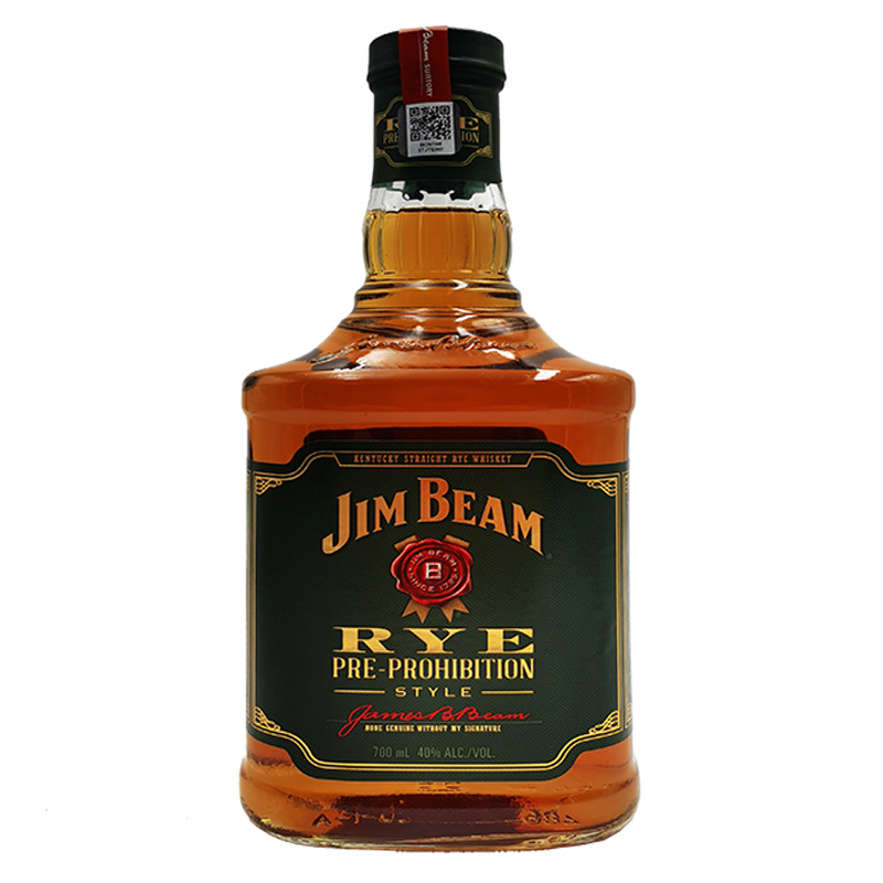 金宾白占边美国黑麦波本威士忌原瓶装进口可乐桶烈洋酒黑牌系列