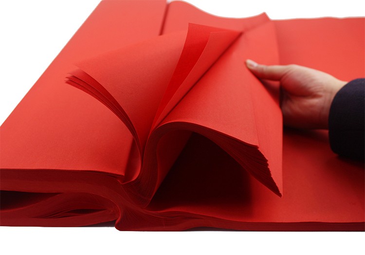 剪纸专用纸双面大红色宣纸小学生儿童手工课刻画纸刻纸窗花剪纸a3a4