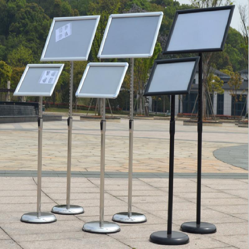 a3直角立式指示牌水牌不锈钢展示