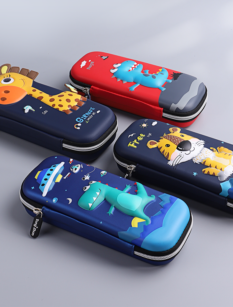 苏宁宜品儿童文具盒卡通创意笔袋男孩子小学生用多功能3d铅笔盒ins潮