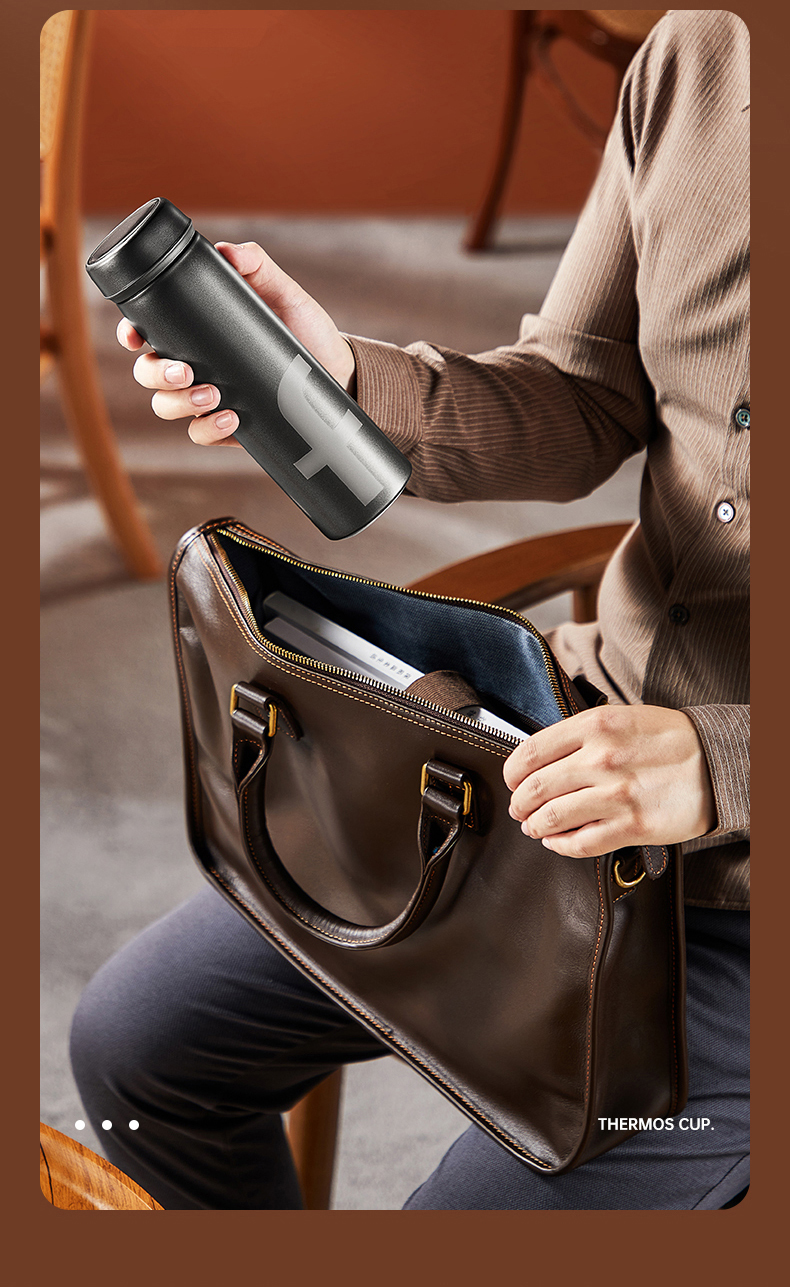 炊大皇水杯时尚简约不锈钢保温杯便携大容量茶水分离泡茶杯