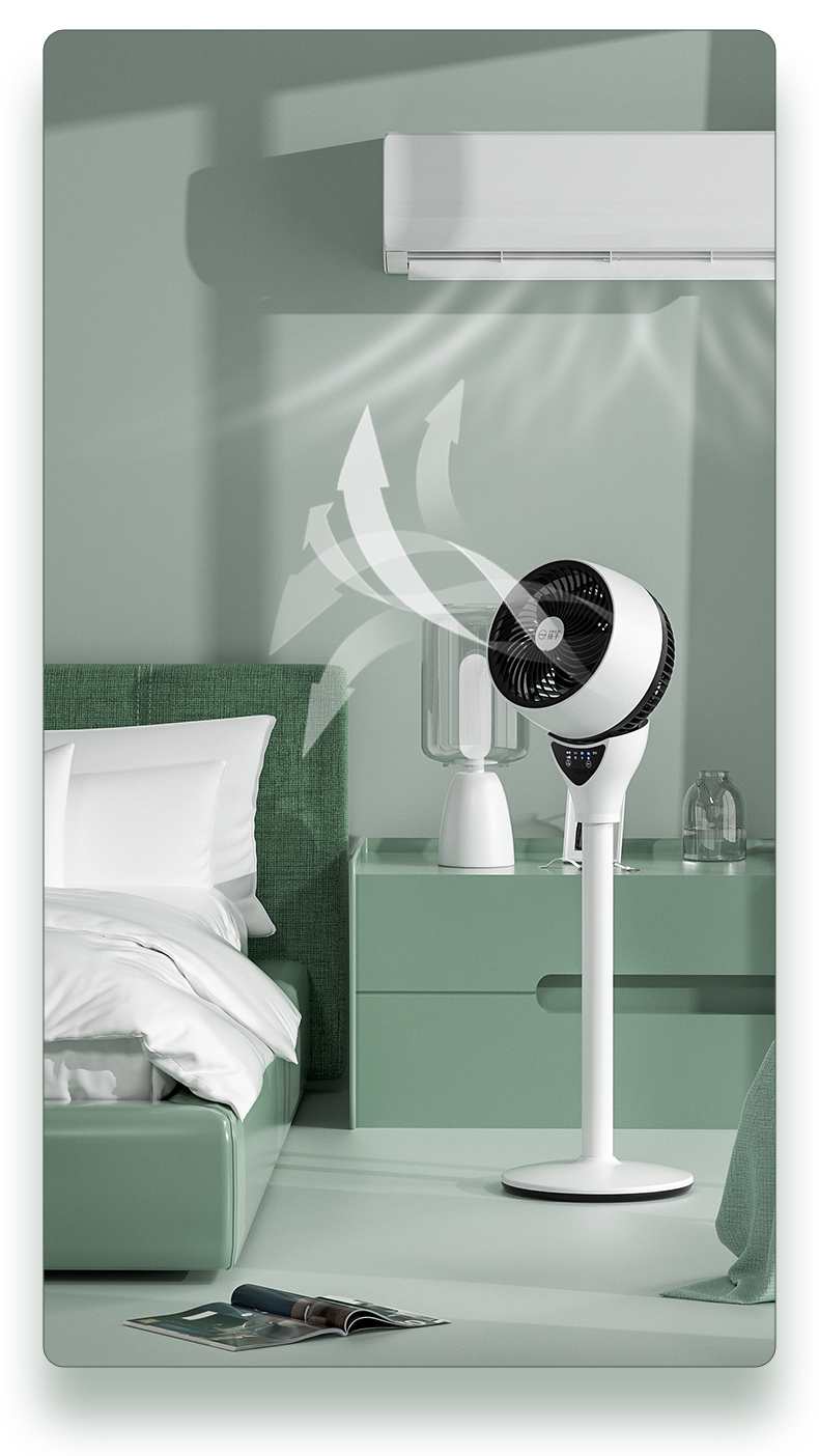 扬子空气循环扇遥控台式电风扇宿舍落地家用立式涡轮对