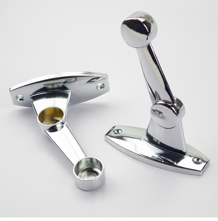 双层毛巾架底座毛巾杆配件法兰192225mm圆头不锈钢管固定毛巾座