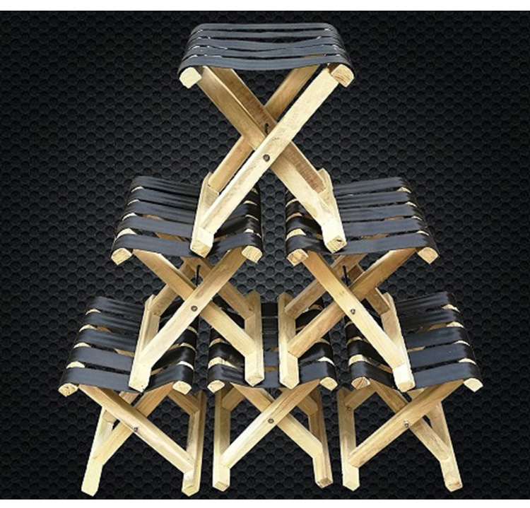 实木马扎折叠凳子便携马扎子成人加厚户外钓鱼马扎收纳折叠椅子