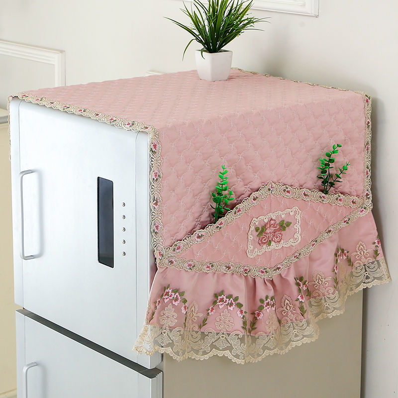 单开门对开门冰箱罩冰箱巾冰箱防尘帘冰箱帘海尔容声长虹冰箱帘 真丝