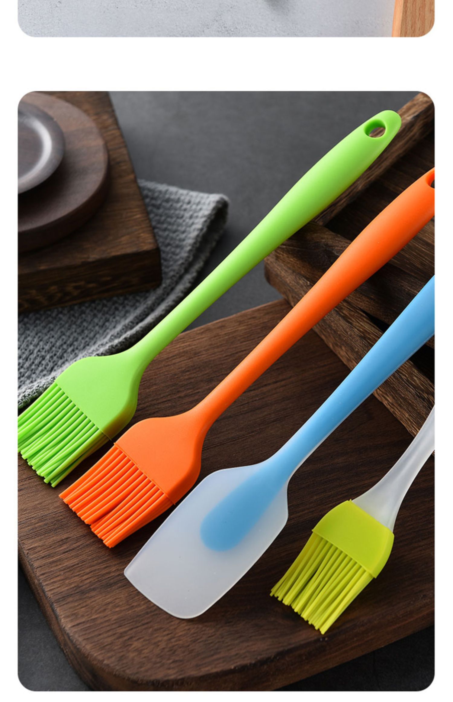 油刷子厨房烙饼油刷家用可高温硅胶烧烤烘焙食品食用小刷子 敬平 大号