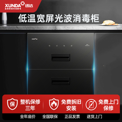 迅达消毒柜DX3控干一体家用小型筷子紫外线厨房消毒柜