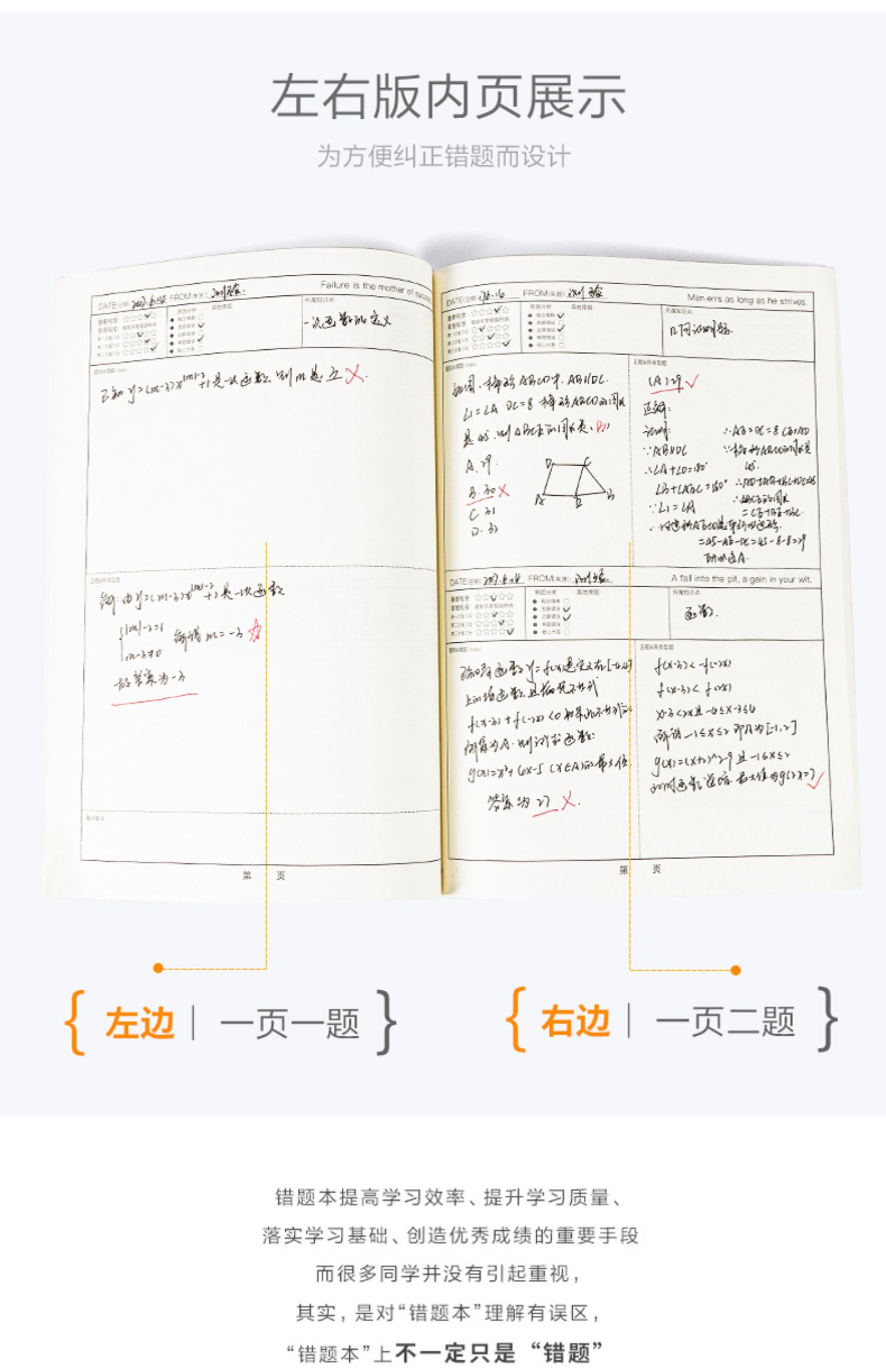 错题本的正确使用方法图片