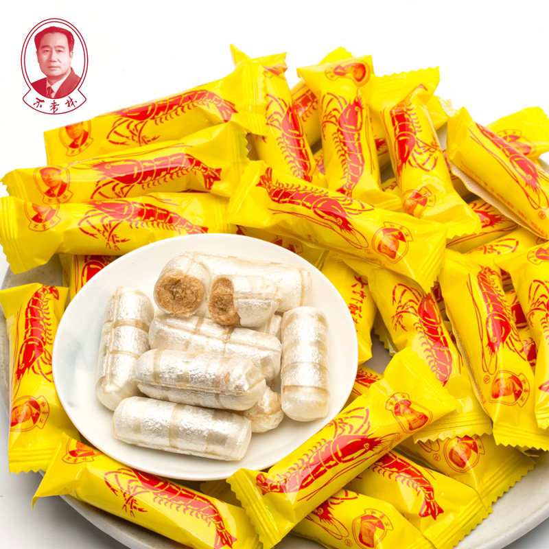 不老林糖沈阳特产大虾酥糖1000g怀旧零食老式花生酥糖果