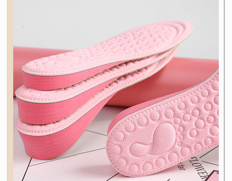 《内增高鞋垫女士运动增高半垫帆布休闲鞋减震隐形硅胶学生增高垫