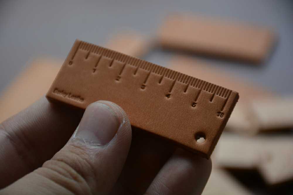 new lake自欺欺人尺手工迷你皮尺植鞣革钥匙扣钥匙牌钥匙链大麦手作