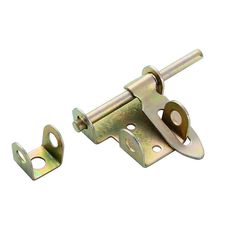 u型镀彩铁门锁大铁门焊接重型插销门栓防盗双向左右插销门扣加厚小u5