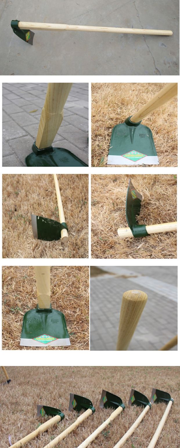 jingping军印全钢锻打锄头翻地开山除草农具长柄开荒开沟园林园艺农用