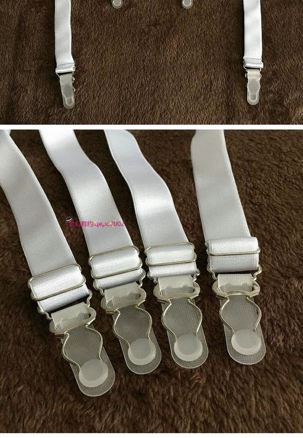 吊带袜半截丝袜防滑金属鸭嘴扣大码吊袜带夹护膝棉袜高筒软靴男女