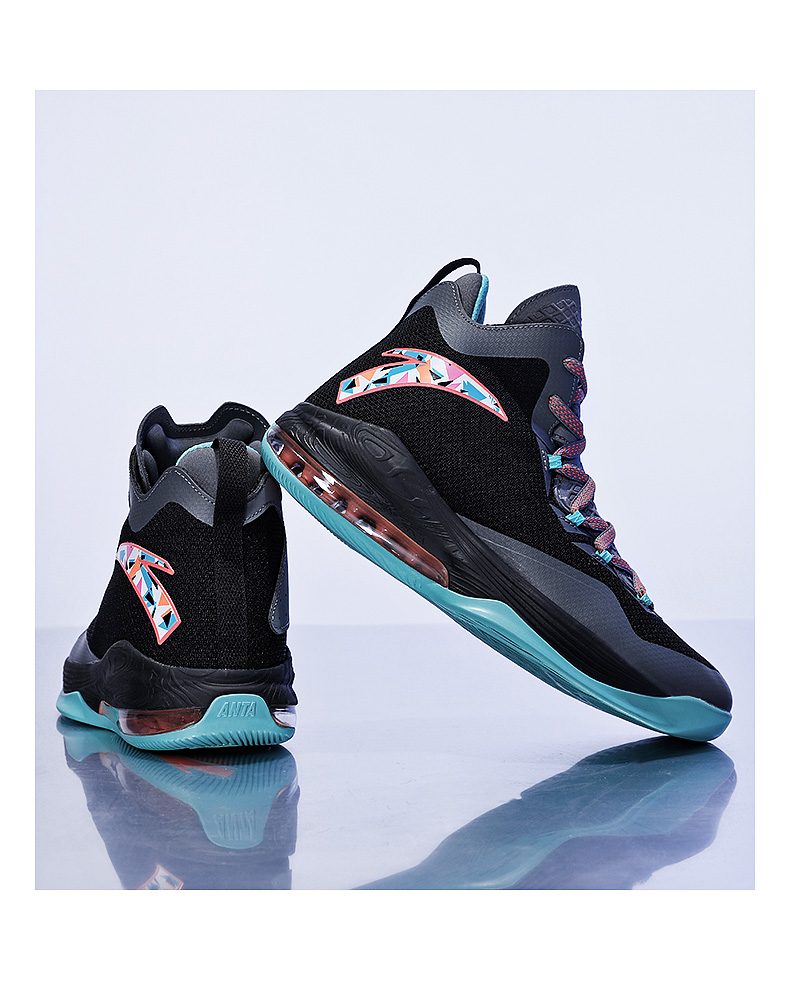 安踏神盾篮球鞋旗舰2021秋季新款网面透气高帮气垫鞋实战球鞋