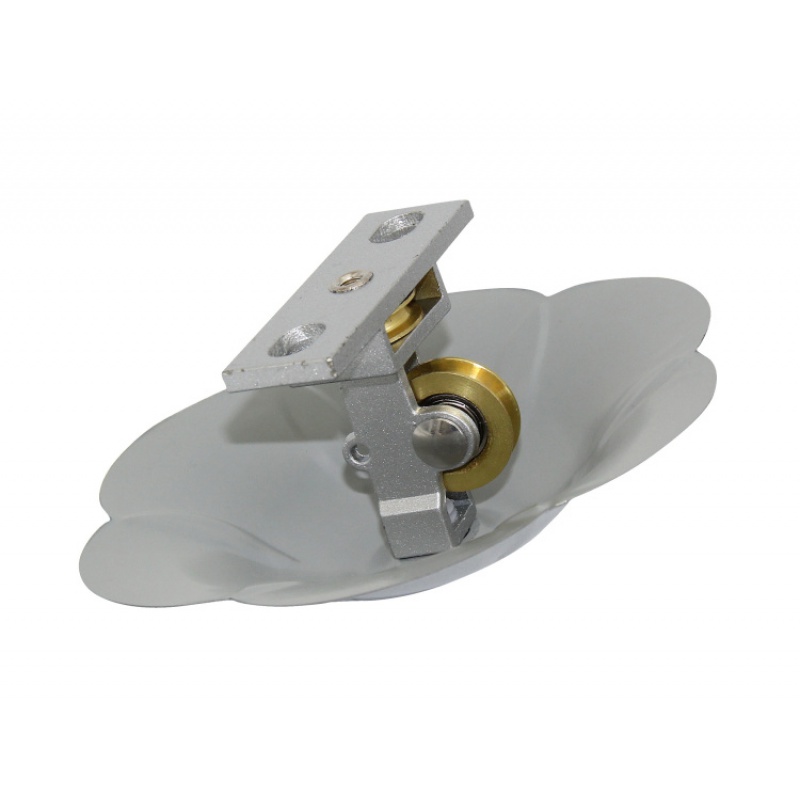 添晴洗晒用品 晒衣架阳台升降手摇晾衣架双杆配件铜轮顶座滑轮组顶