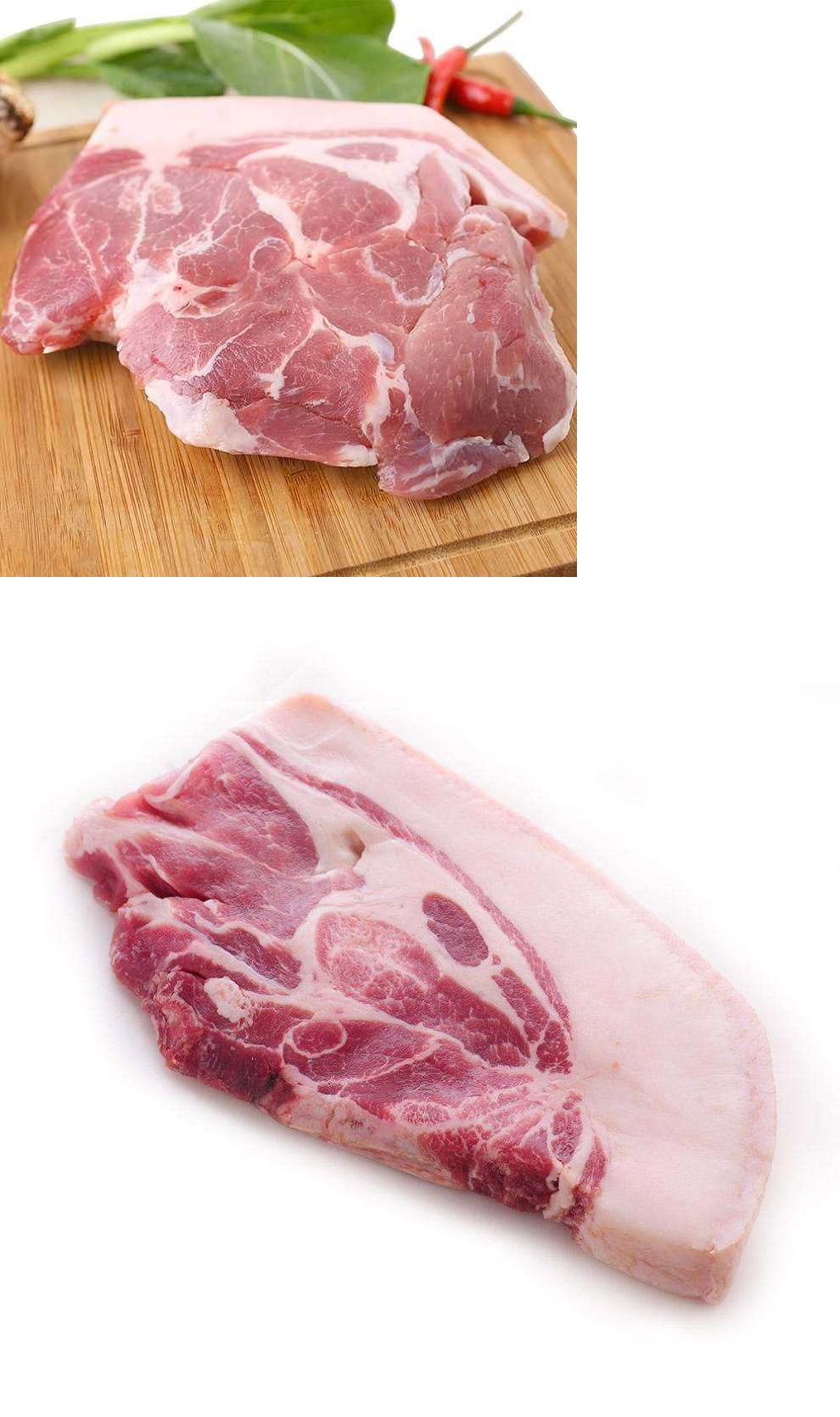 【有检疫证附调料】新鲜猪梅花肉2斤 猪肉 生鲜