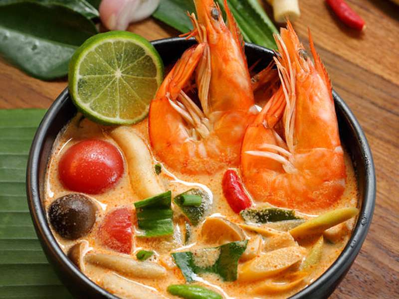 寿桃东南亚风味叻沙冬阴功汤面非油炸拉面4包组合装440g