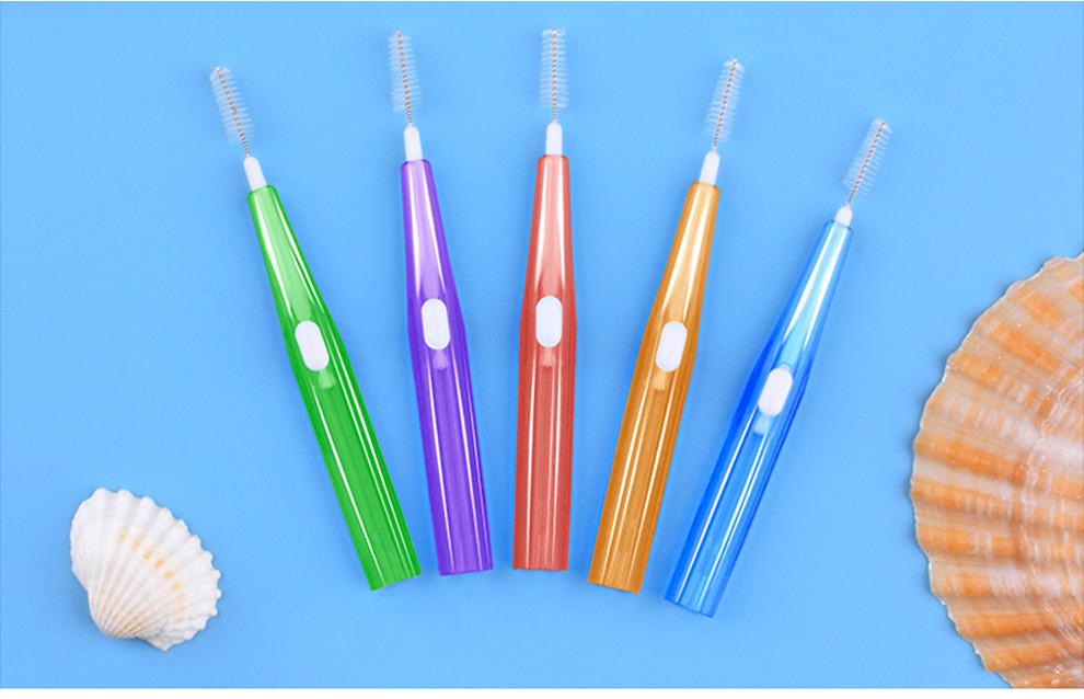 小鹿妈妈牙缝刷齿间刷牙缝清洁器正畸牙刷牙间刷细滑i型便携伸缩式10