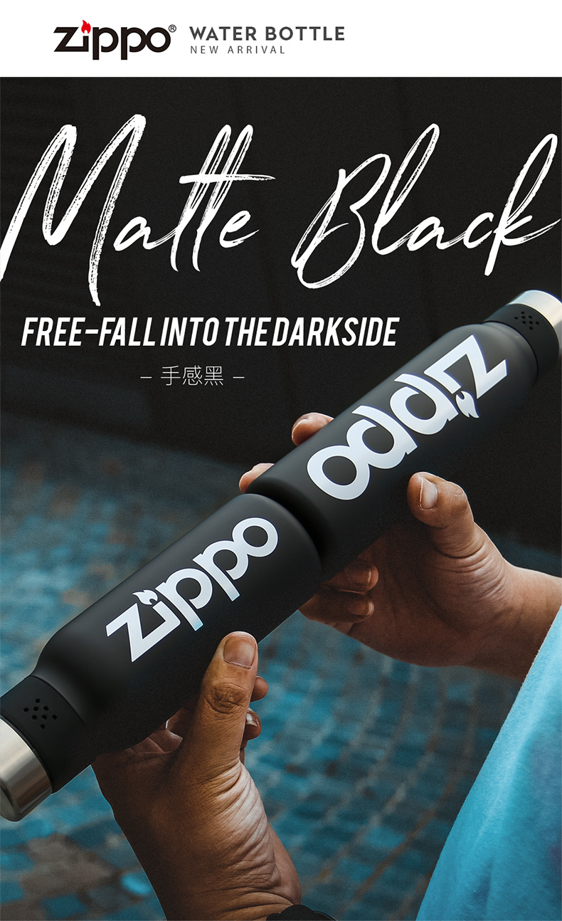 美国zippo正品女316l不锈钢保温杯个性简约运动360ml水杯男