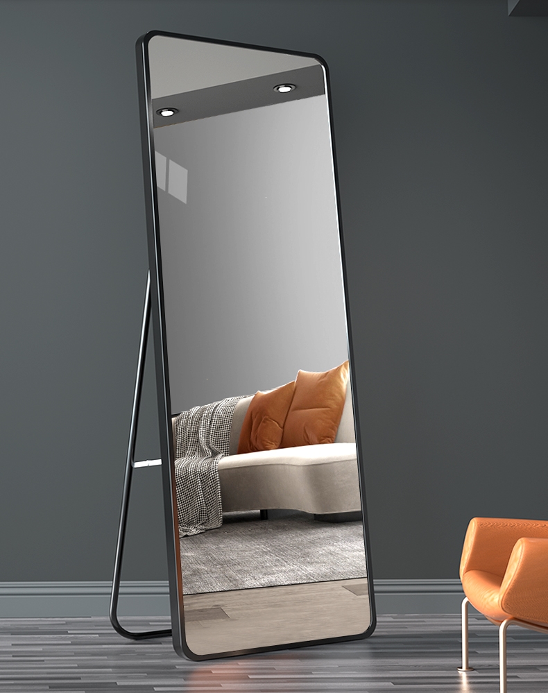 网红全身镜卧室家用试衣镜女生阿斯卡利穿衣镜壁挂立体大镜子挂墙落地