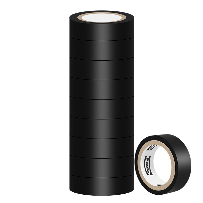 pvc电气绝缘胶带黑色电工胶布无铅阻燃防水胶布耐高压耐磨581010卷
