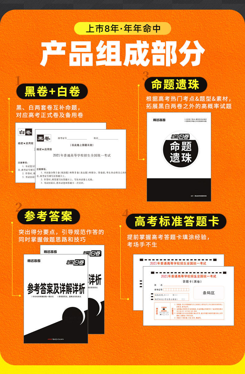 腾远2021高考黑白卷文理科专用全国1卷高考押题临考模拟考前2套卷文科