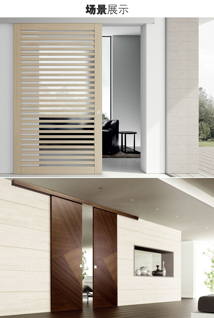 4轮吊轮阳台吊滑木门移门滑轮推拉门吊轮古达四轮吊轨轨道轮2只装