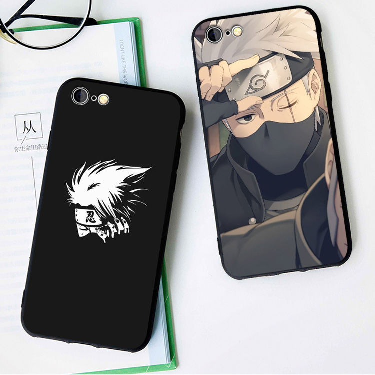 火影忍者卡卡西6s苹果x手机壳8plus磨砂iphone5s软壳7p挂绳6软色苹果x