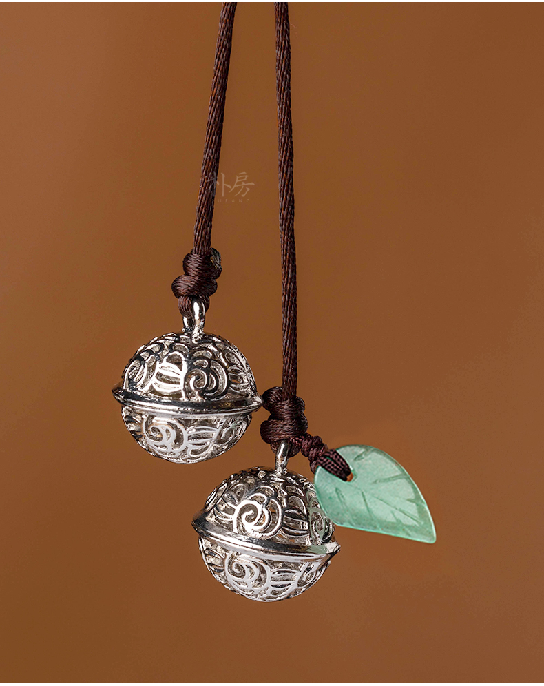 原创镂空小铃铛汽车挂件车内吊饰后视镜装饰品悬挂式