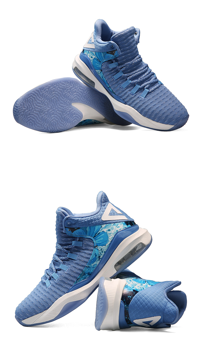 匹克peak篮球鞋男2019夏季新款一体织半掌气垫耐磨防滑外场战靴运动鞋