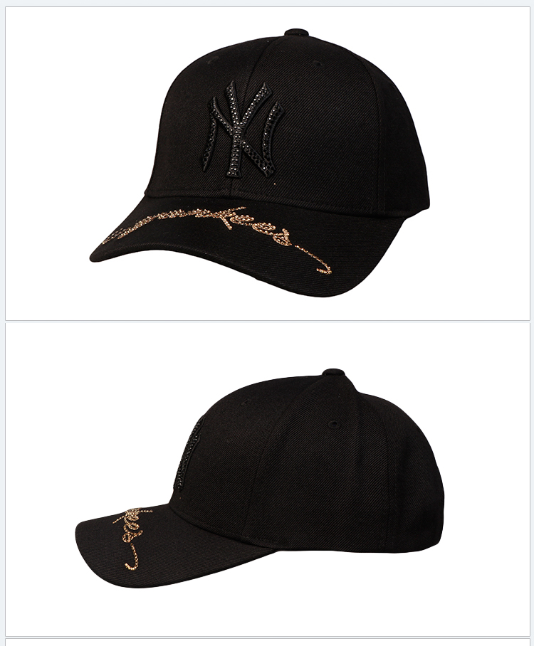 美职棒(mlb)运动帽 mlb 经典款运动棒球帽男女可调节大标ny洋基队la