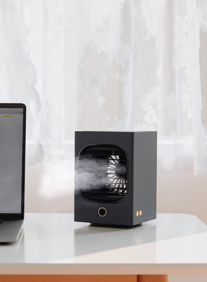 风扇器制冷空调神器家用静音办公室卧室室内桌面空气大雾量孕妇婴儿