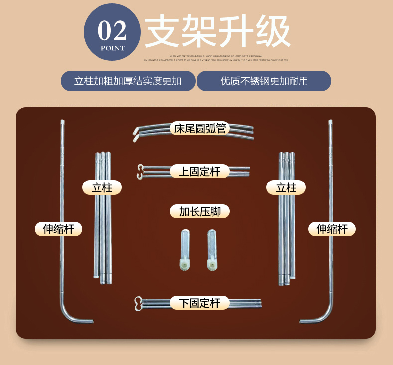 支架蚊帐安装步骤图片