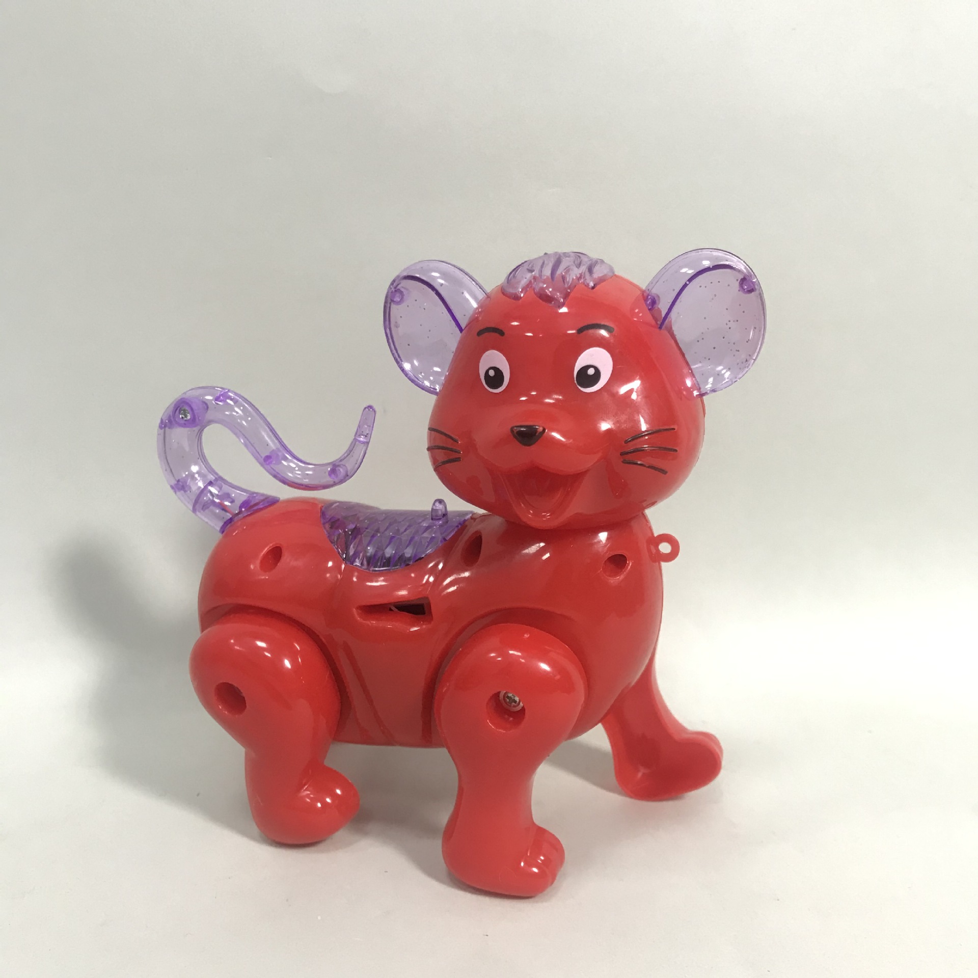 鼠年电动牵线老鼠夜市灯光音乐发光老鼠走路地摊玩具牵绳老鼠