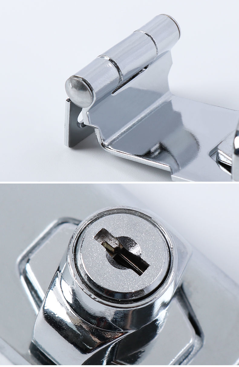 免打孔冰箱锁抽屉锁防盗冰柜锁柜门锁安全锁免开孔家用抽屉锁门扣25寸