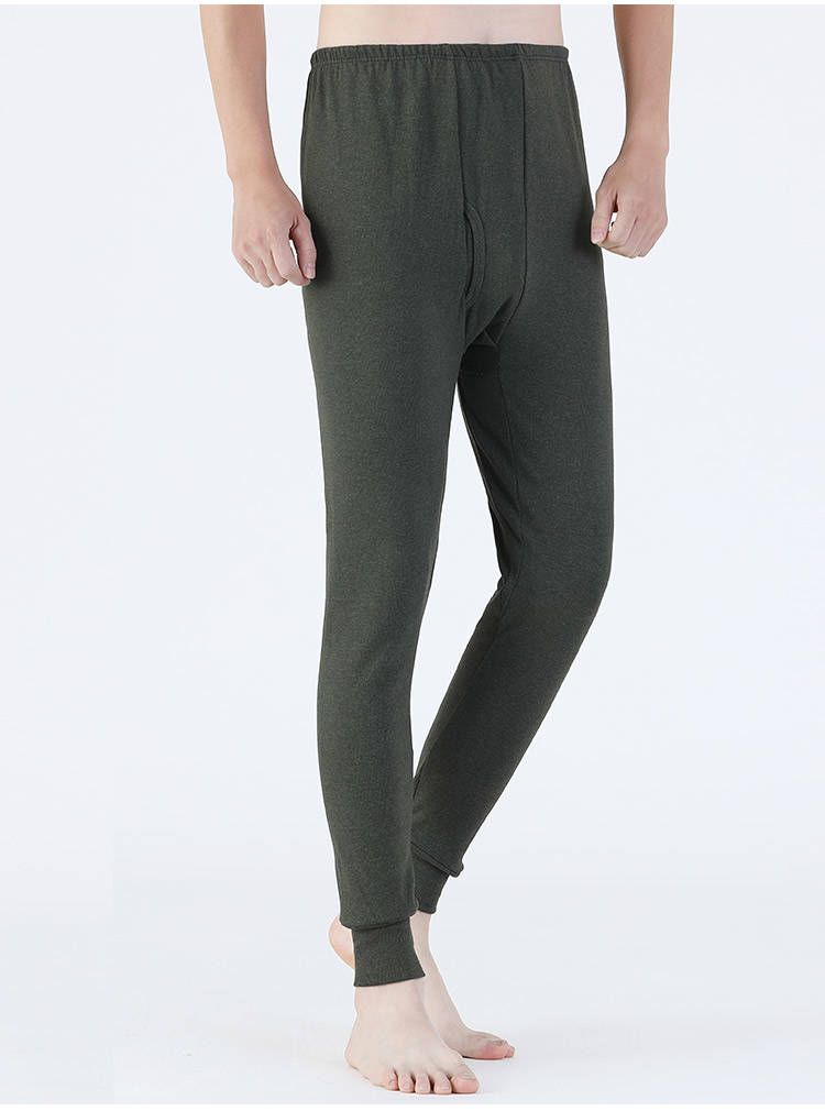 男士棉线大码秋裤男单件中老年人薄款宽松保暖裤加大加肥线裤衬裤