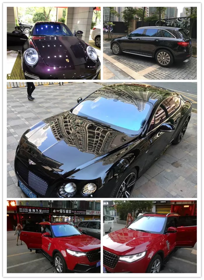 适用于汽车太阳车窗膜隔热汽车贴膜紫光炫彩变色龙前档膜玻璃防爆隔热