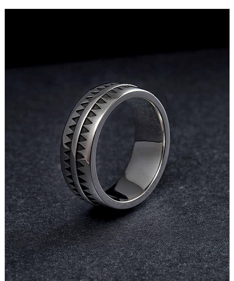 姬咪(jimi)时尚戒指607635637905 高桥盾戒指霸气复古925纯银高桥吾郎